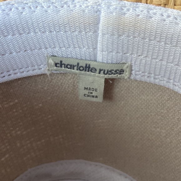 Charlotte Russe Woven Fedora with Turquoise Trim - Picture 4 of 4